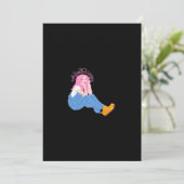 Oh Deer Graphic Artistic Design Flat Holiday Card シーズンカード (スタンド正面)