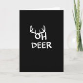 Oh Deer Hunter Rustic Outdoor Design カード (正面)