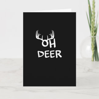 Oh Deer Hunter Rustic Outdoor Design カード