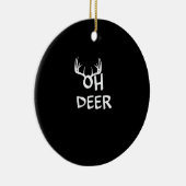 Oh Deer Hunter Rustic Outdoor Design セラミックオーナメント (右)