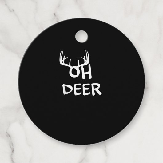 Oh Deer Hunter Rustic Outdoor Design フェイバータグ (正面)