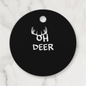 Oh Deer Hunter Rustic Outdoor Design フェイバータグ (正面)