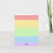 OH DEER I'M同性愛者おもしろいLGBTQ+ サンキューカード (裏面)