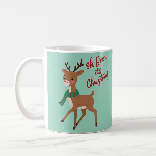 Oh deer... it’s Christmas! コーヒーマグカップ (左)