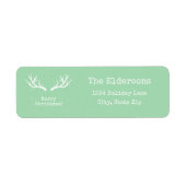 Oh Deer, it's Christmas [green] -住所 シール (正面)