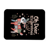 Oh Deer Its Christmas Miniature Patchwork Squares マグネット (横)