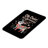 Oh Deer Its Christmas Miniature Patchwork Squares マグネット (左側)