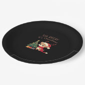 Oh Deer Its Christmas Modern Aesthetic Style  ペーパープレート (アングル)