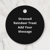 Oh Deer Its Christmas Stressed Reindeer With Sweet フェイバータグ (裏面)