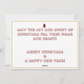 Oh Deer, It's Christmas Time!" Holiday Card シーズンカード (裏面)