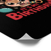 Oh Deer Its My Birthday Cute Reindeer Festive Styl ポスター (角)