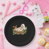 Oh Deer Mary Nativity Scene Christmas Jesus   ペーパープレート (パーティー)