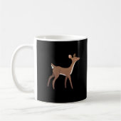 Oh Deer Me Whimsical Creative Design コーヒーマグカップ (左)