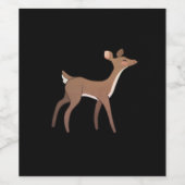 Oh Deer Me Whimsical Creative Design  ワインラベル (シングルラベル)