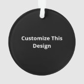 Oh Deer Minimal Aesthetic オーナメント (裏面)