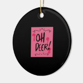 Oh Deer Minimal Aesthetic セラミックオーナメント (左)