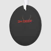 Oh Deer Minimal Aesthetic Vibe オーナメント (正面)