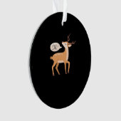 Oh Deer Minimal Clean Aesthetic Acrylic Ornament オーナメント (正面)
