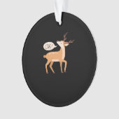 Oh Deer Minimal Clean Aesthetic Acrylic Ornament オーナメント (正面)