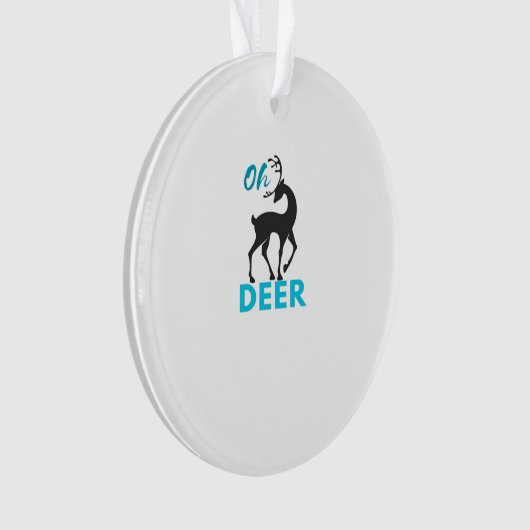 Oh Deer Minimal Design オーナメント (正面)