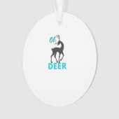 Oh Deer Minimal Design オーナメント (正面)