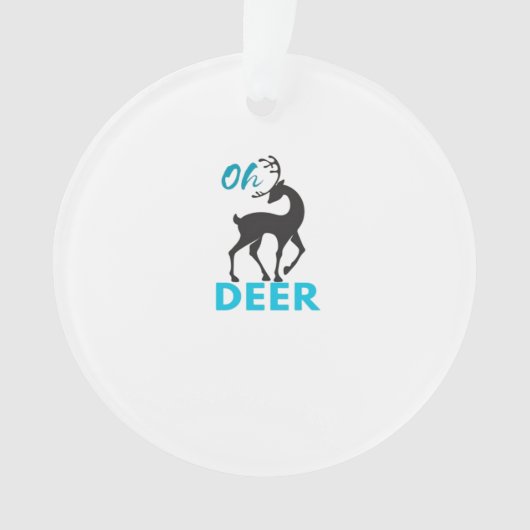 Oh Deer Minimal Design オーナメント (正面)