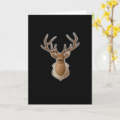 Oh Deer Minimal Design カード (黄色い花)