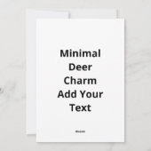 Oh Deer Minimal Design シーズンカード (裏面)