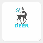 Oh Deer Minimal Design  スクエアシール (正面)