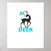 Oh Deer Minimal Design  ポスター (正面)