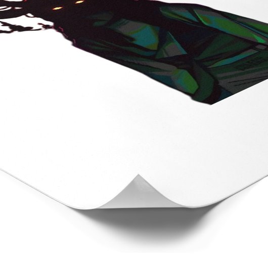 Oh Deer Minimal Design  ポスター (角)