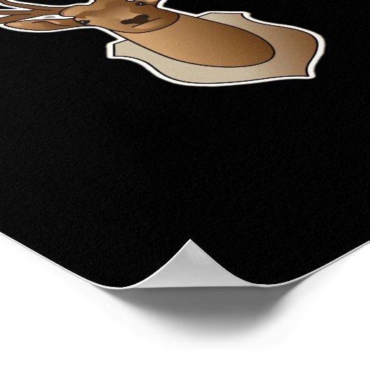 Oh Deer Minimal Design  ポスター (角)