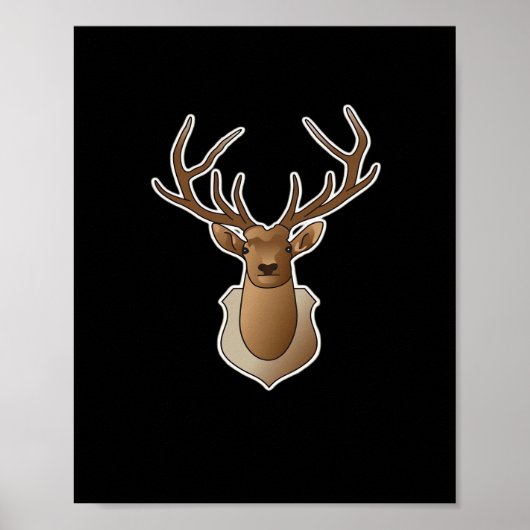 Oh Deer Minimal Design  ポスター (正面)