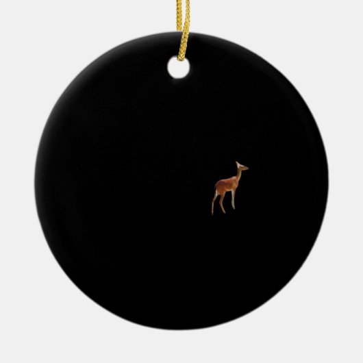 Oh Deer Minimal Design Ornament セラミックオーナメント (正面)