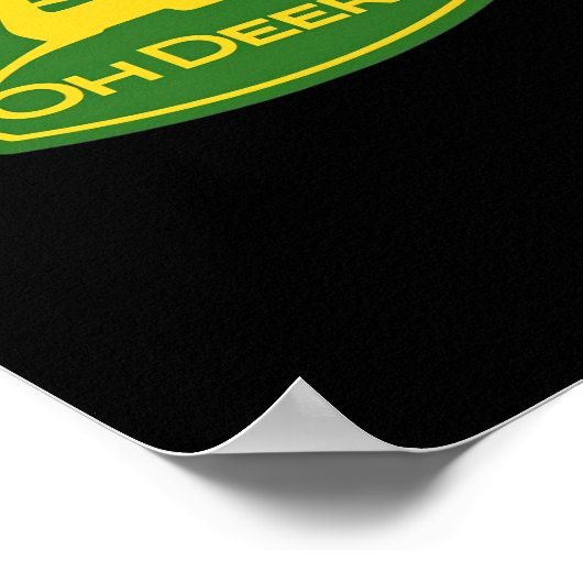 Oh Deer Minimal Modern Design  ポスター (角)