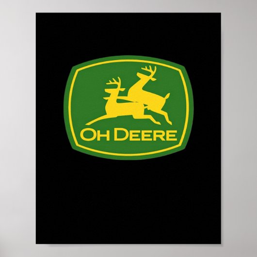 Oh Deer Minimal Modern Design ポスター (正面)