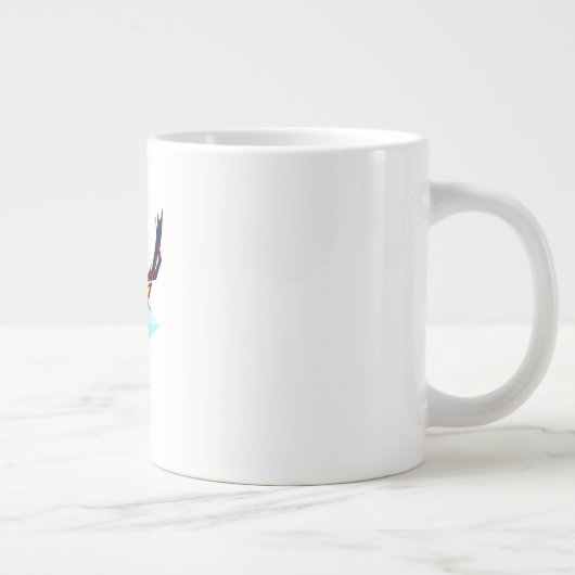 Oh Deer Minimal Rustic Style ジャンボコーヒーマグカップ (右)