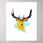 Oh Deer Minimal Rustic Style  ポスター (正面)