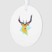 Oh Deer Minimal Rustic Style Acrylic Ornament オーナメント (正面)