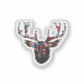 Oh Deer Minimal Style  シール (正面)