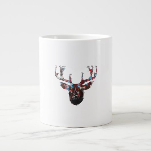 Oh Deer Minimal Style ジャンボコーヒーマグカップ (正面)