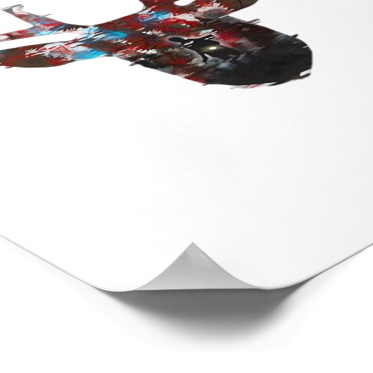 Oh Deer Minimal Style ポスター (角)