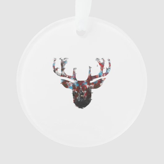 Oh Deer Minimal Style Acrylic Ornament オーナメント (正面)