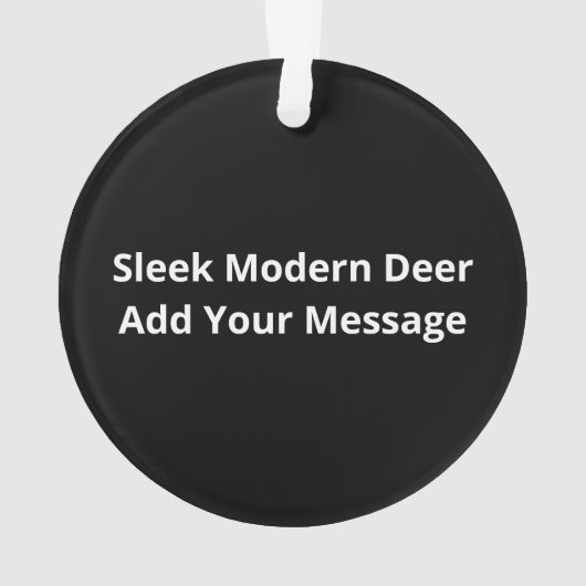 Oh Deer Modern Aesthetic オーナメント (裏面)