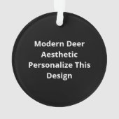 Oh Deer Modern Aesthetic オーナメント (裏面)
