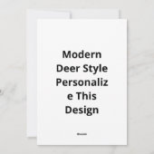 Oh Deer Modern Aesthetic シーズンカード (裏面)