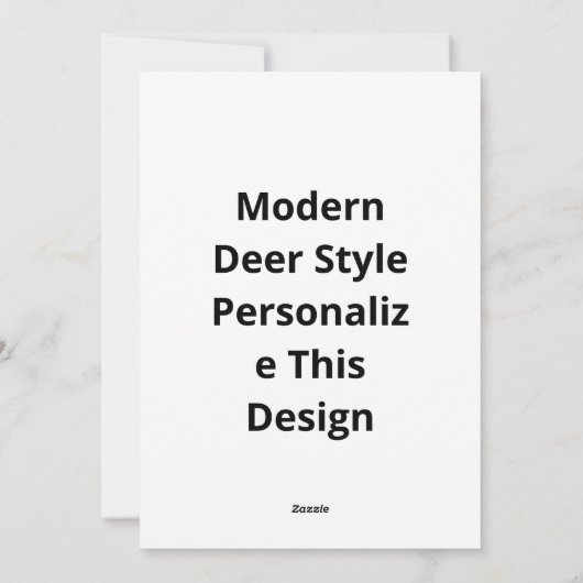Oh Deer Modern Aesthetic シーズンカード (裏面)