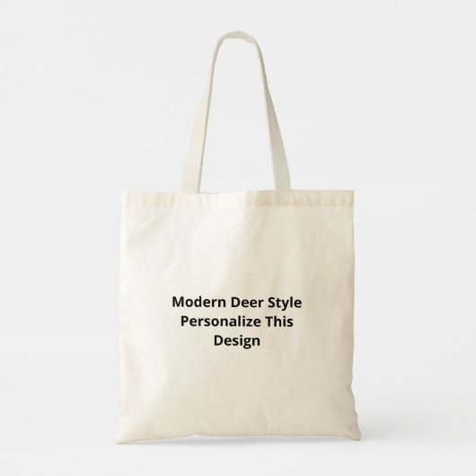 Oh Deer Modern Aesthetic トートバッグ (裏面)