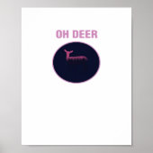 Oh Deer Modern Aesthetic ポスター (正面)