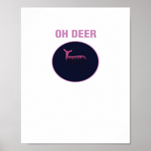 Oh Deer Modern Aesthetic  ポスター (正面)